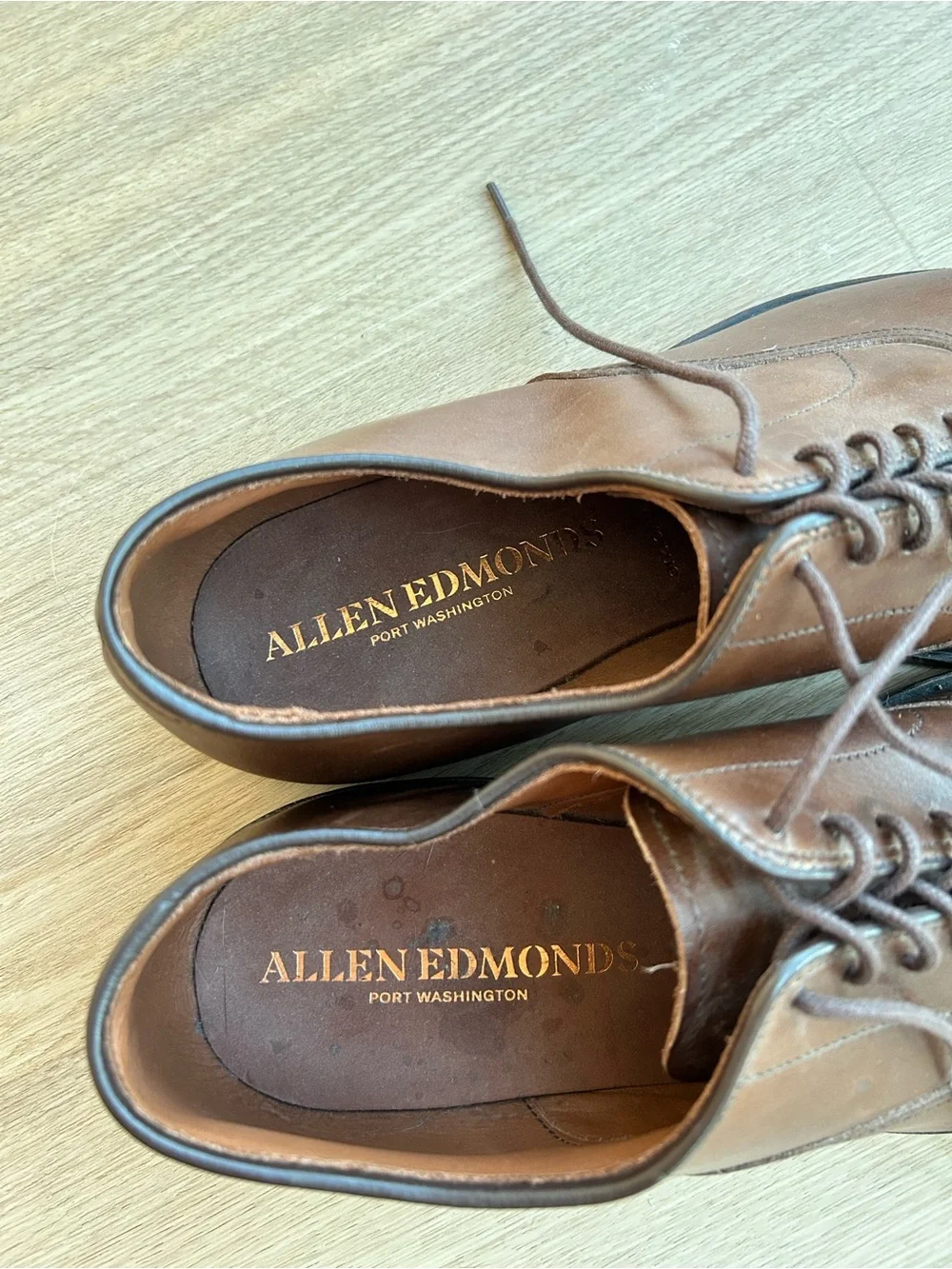 Allen Edmonds Brown Cap-Toe Oxford Dress Shoes